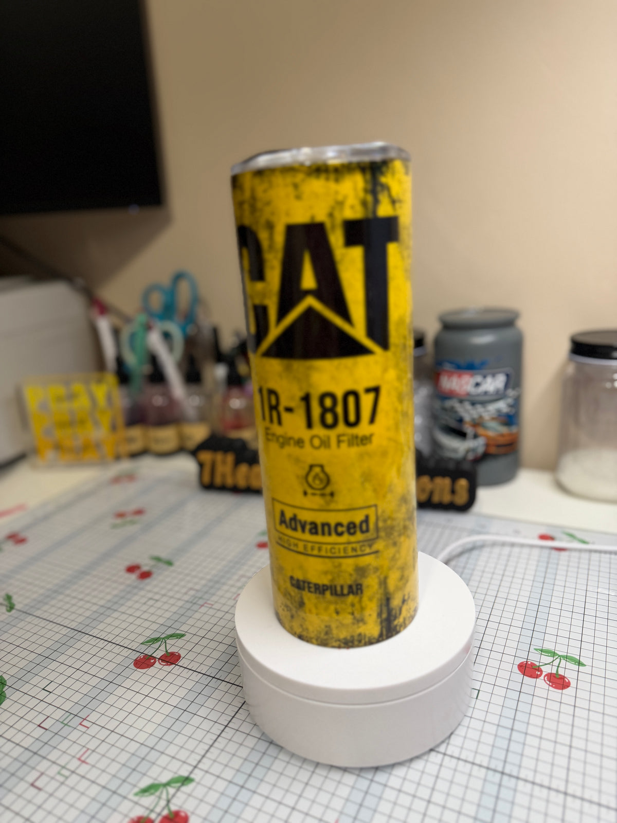 CAT oil filter 20oz Tumbler