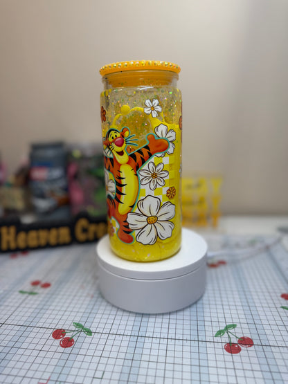 Tiger 20oz Snowglobe Cup w/ bling lid